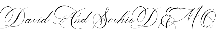 David And SovhieDEMO Font Image