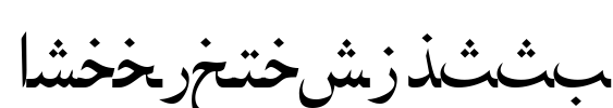 ArabicNaskhSSK Font Image