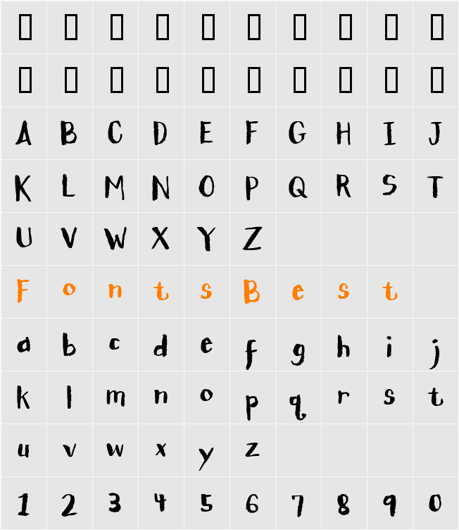 CK Pitch Character Map