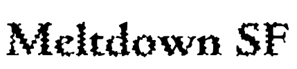 Meltdown SF Font Image