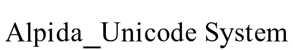 Alpida_Unicode System