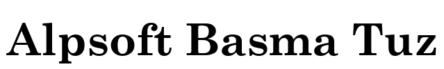 Alpsoft Basma Tuz Font Image