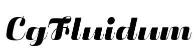 CgFluidum Font Image