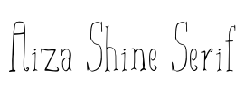 Aiza Shine Serif Font Image