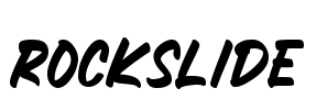 ROCKSLIDE Font Image