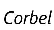 Corbel Font Image