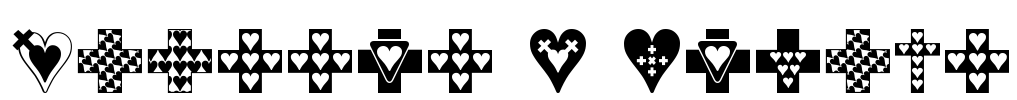 Crosses n Hearts Font Image