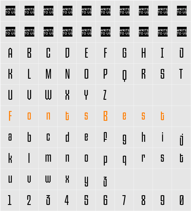 TT Carvist Trial Variable Character Map