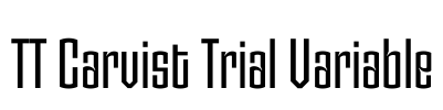 TT Carvist Trial Variable Font Image