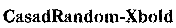 CasadRandom-Xbold Font Image