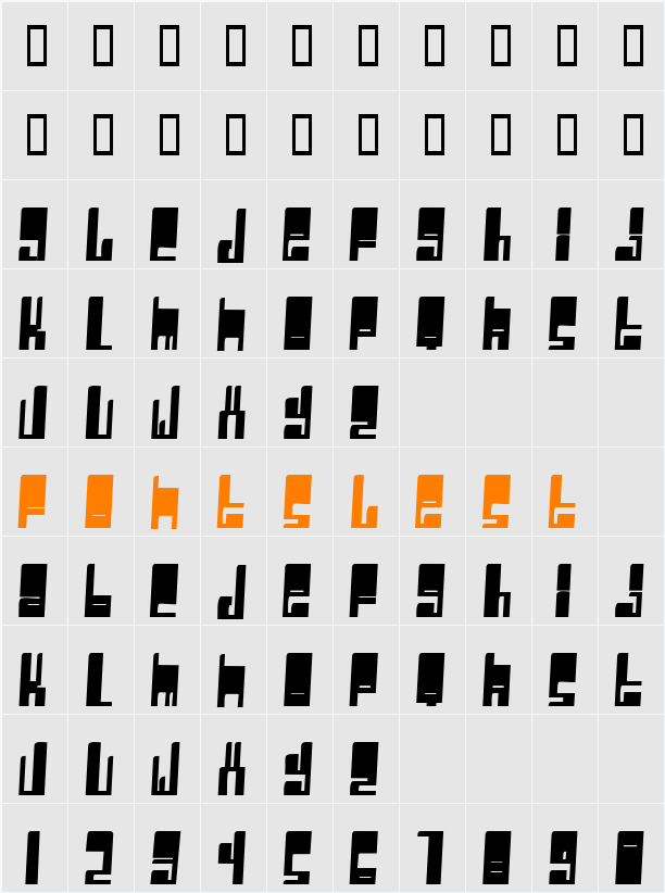 Cyberwhiz Character Map