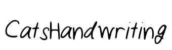 CatsHandwriting Font Image