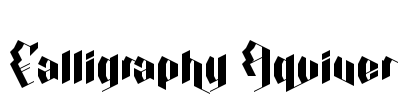 Calligraphy Aquiver