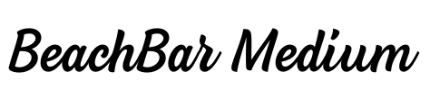 BeachBar Medium Font Image