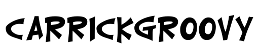 CarrickGroovy Font Image