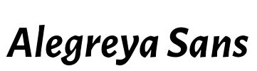 Alegreya Sans Font Image