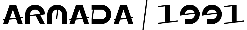 ARMADA/1991 Font Image