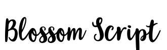 Blossom Script Font Image