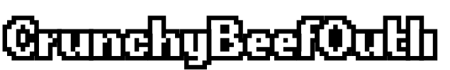 CrunchyBeefOutli Font Image