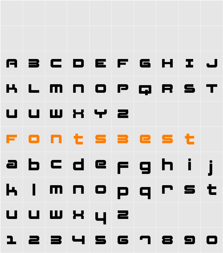 Fatsans Character Map