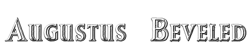 Augustus Beveled Font Image