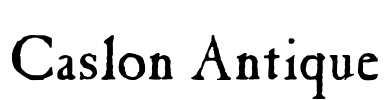 Caslon Antique