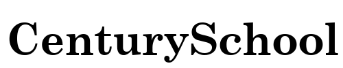 CenturySchool Font Image