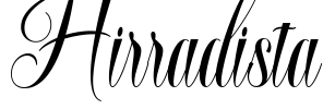 Hirradista Font Image