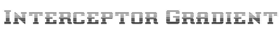 Interceptor Gradient Font Image