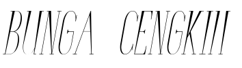 Bunga Cengkih Font Image