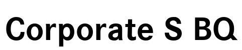 Corporate S BQ Font Image