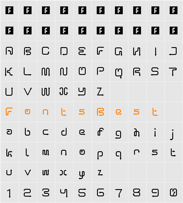 Arro Character Map