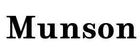 Munson Font Image