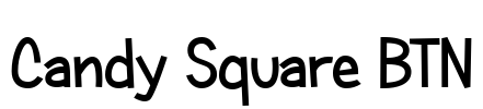 Candy Square BTN Font Image