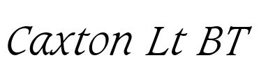 Caxton Lt BT Font Image