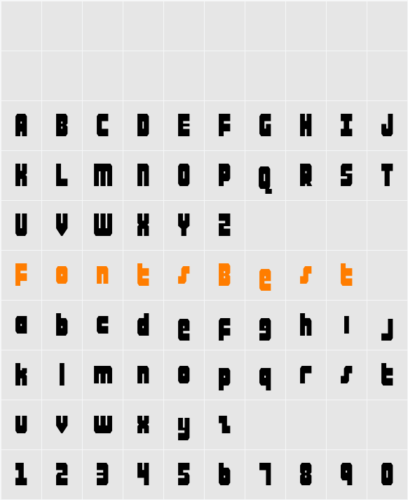 Alpha Taurus Condensed Character Map