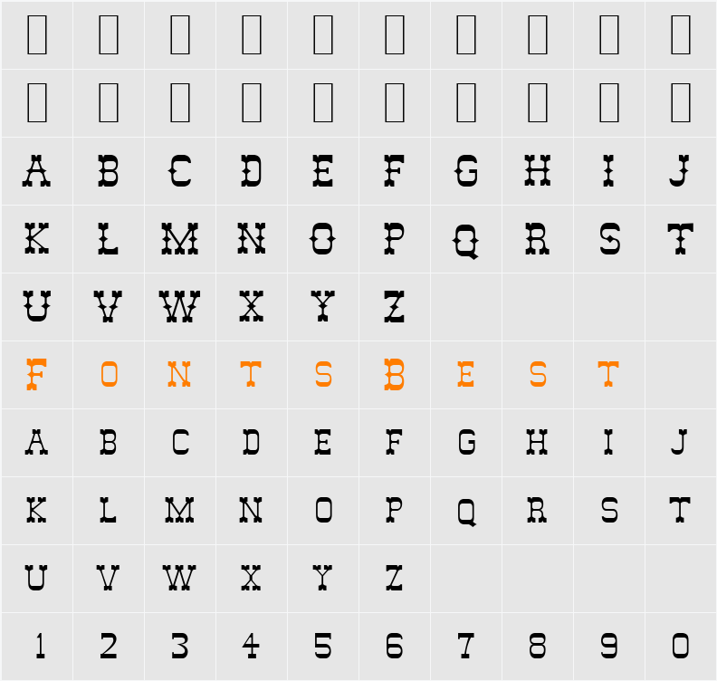 Abilene Character Map