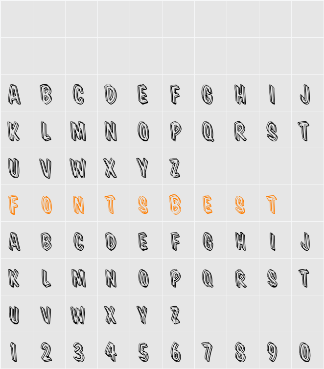 VTCSuperMarketSaleODS Character Map