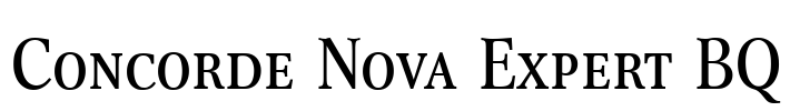 Concorde Nova Expert BQ Font Image