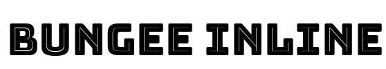 Bungee Inline Font Image