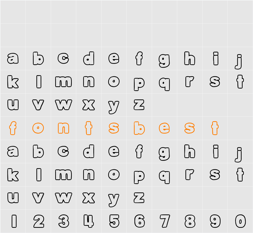 DJB Belly Button-Outtie Character Map