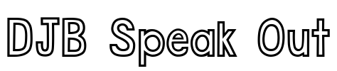 DJB Speak Out Font Image