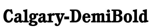 Calgary-DemiBold Font Image