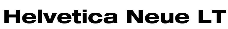 Helvetica Neue LT Font Image