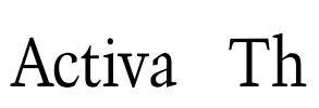 Activa Th Font Image