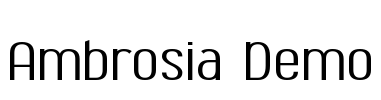 Ambrosia Demo Font Image