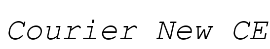 Courier New CE Font Image