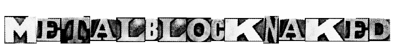 MetalblockNaked Font Image