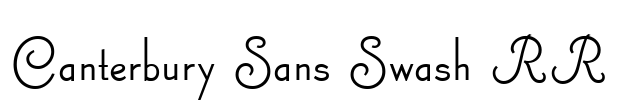 Canterbury Sans Swash RR  Font Image