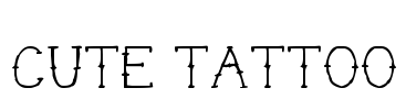 Cute Tattoo Font Image